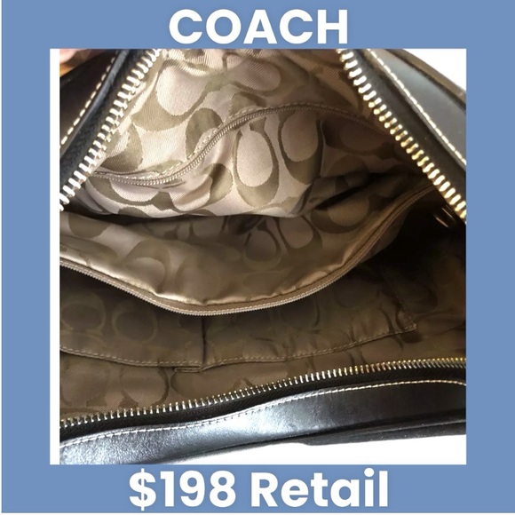 Coach Black Nylon Boho Bag with Leather Trim M32-4448 EUC Y2K - Picture 7 of 15